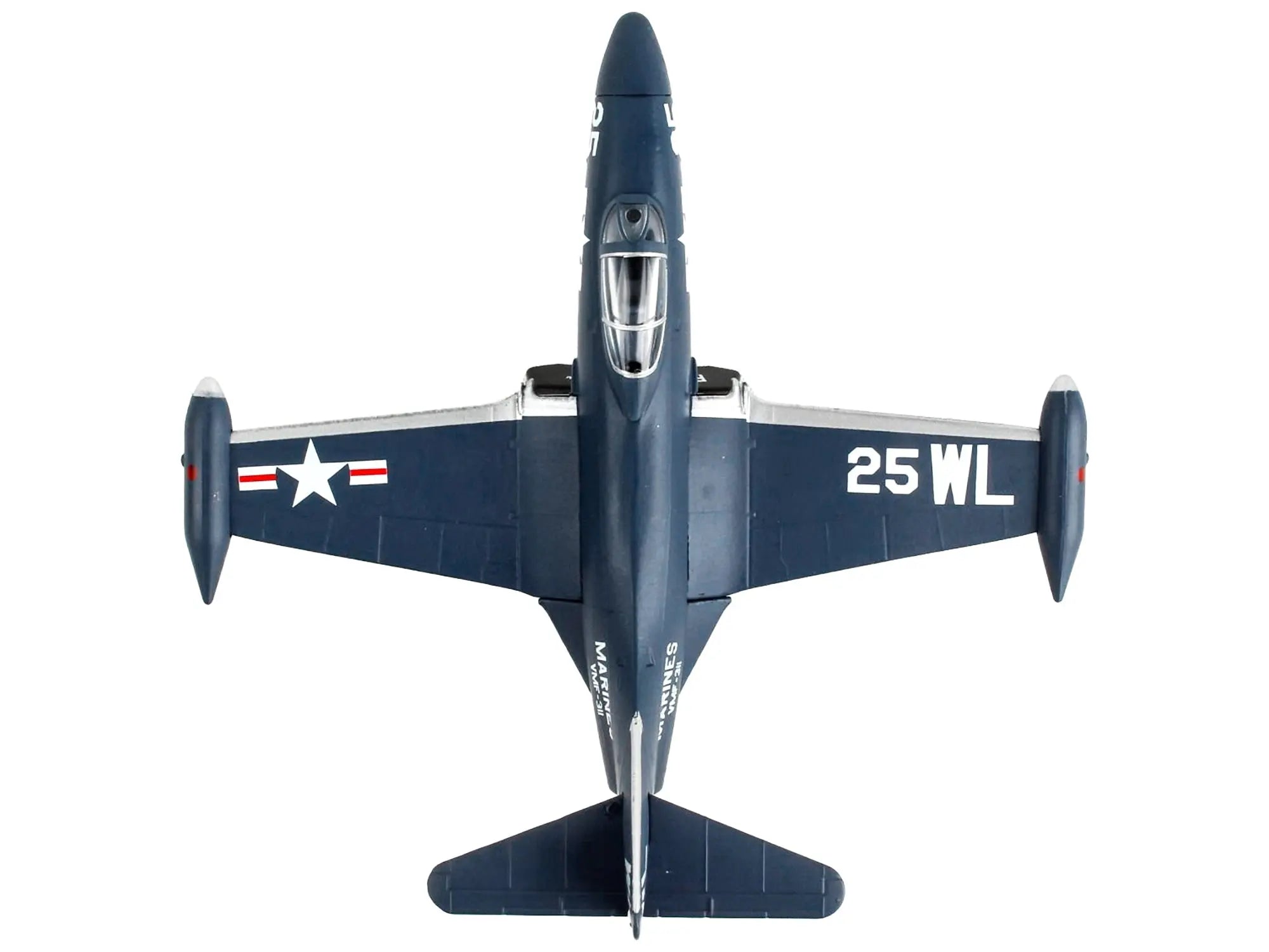 Grumman F9F Panther Fighter Aircraft "VMF-311 United States Marine Corps" 1/100 Diecast Model Airplane by Postage Stamp Postage Stamp