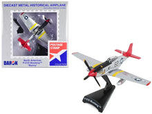 Load image into Gallery viewer, North American P-51D Mustang Fighter Aircraft #62 &quot;Bunny&quot; United States Army Air Force 1/100 Diecast Model Airplane by Postage Stamp Postage Stamp
