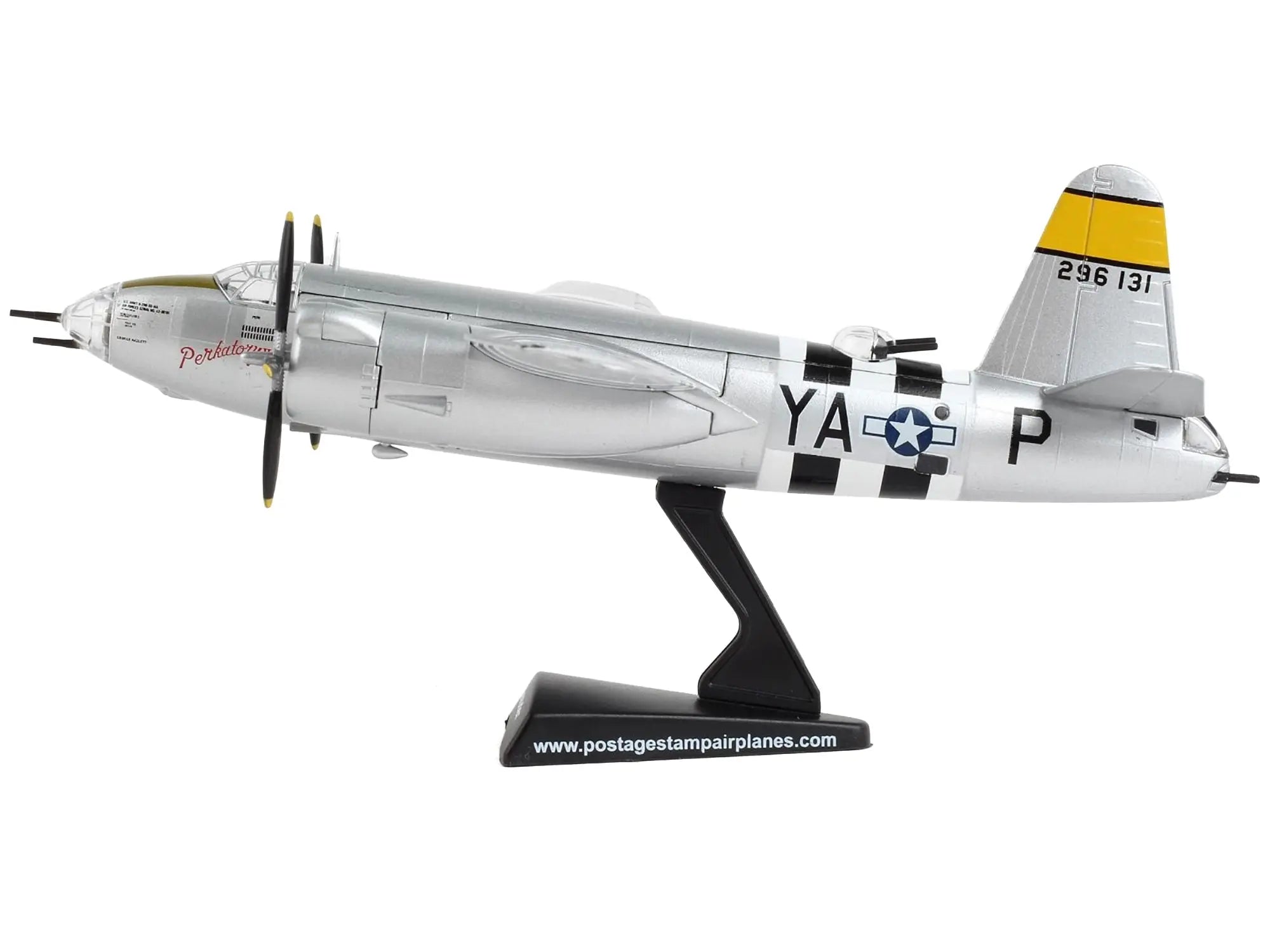 Martin B-26 Marauder Bomber Aircraft "Perkatory II 386th Bomb Group 555th Bomb Squadron" United States Army Air Forces 1/107 Diecast Model Airplane by Postage Stamp Postage Stamp