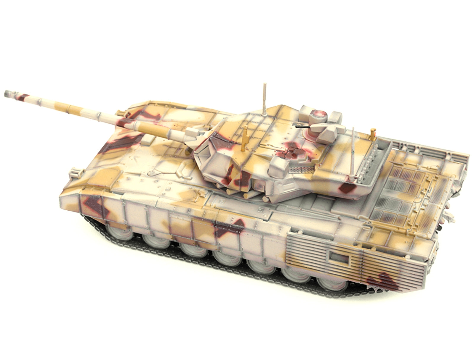 Russian T14 Armata MBT (Main Battle Tank) Multi-Desert Camouflage "Armor Premium" Series 1/72 Diecast Model by Panzerkampf Panzerkampf