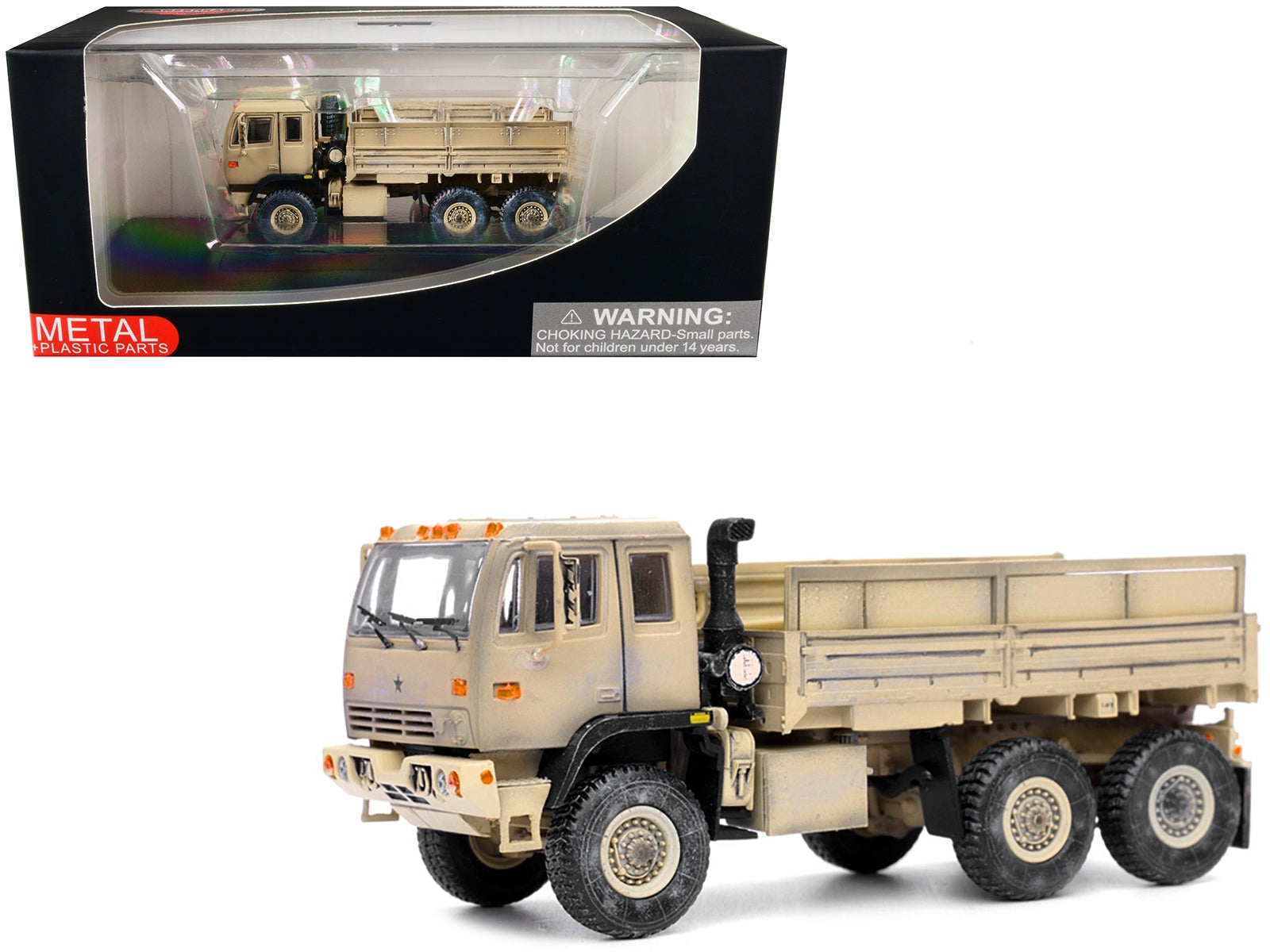 M1083 MTV (Medium Tactical Vehicle) Standard Cargo Truck Desert Camouflage "US Army" "Armor Premium" Series 1/72 Diecast Model by Panzerkampf Panzerkampf