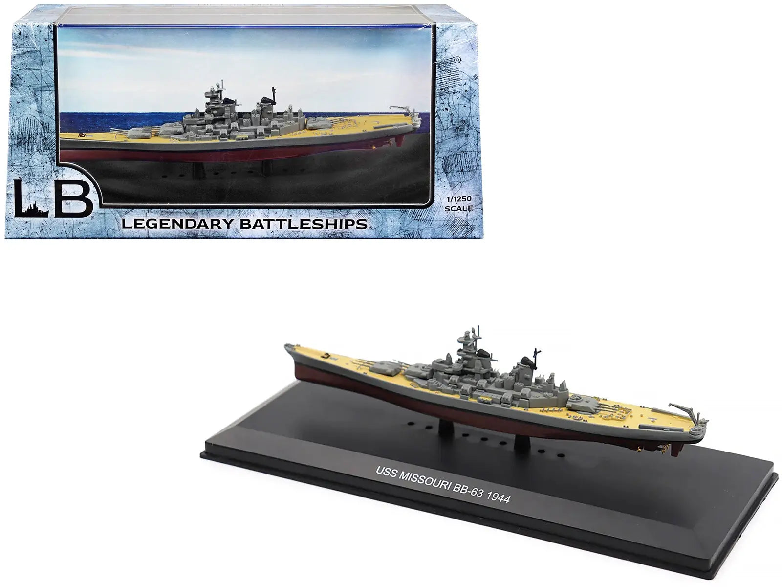 USS Missouri BB-63 Battleship (1944) 1/1250 Diecast Model by Legendary Battleships Legendary Battleships