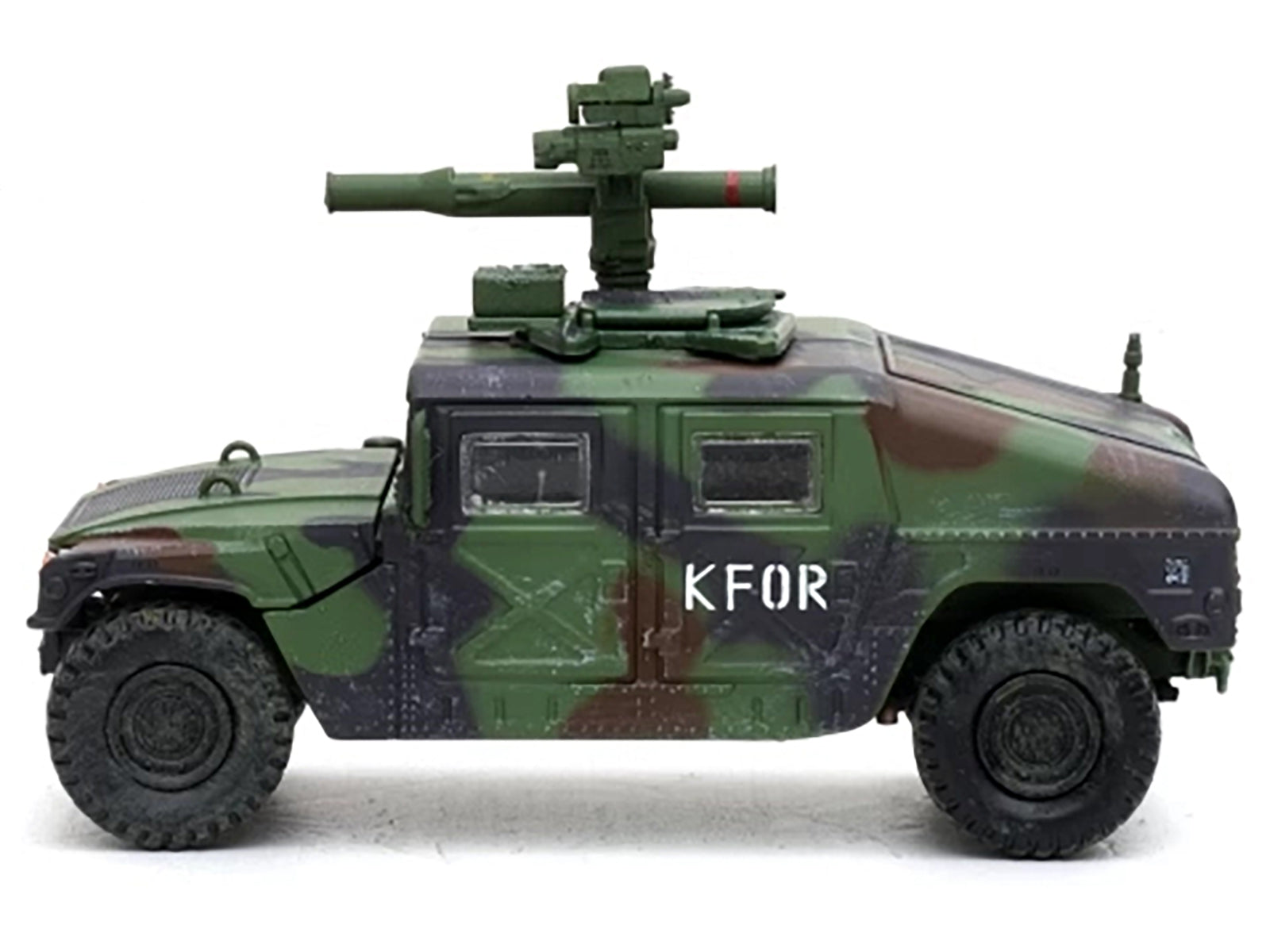 M1046 HUMVEE Tow Missile Carrier Green Camouflage "3rd Battalion 8th Marine Regiment Kosovo Force (KFOR)" (1999) "Military Miniature" Series 1/64 Diecast Model by Panzerkampf Panzerkampf