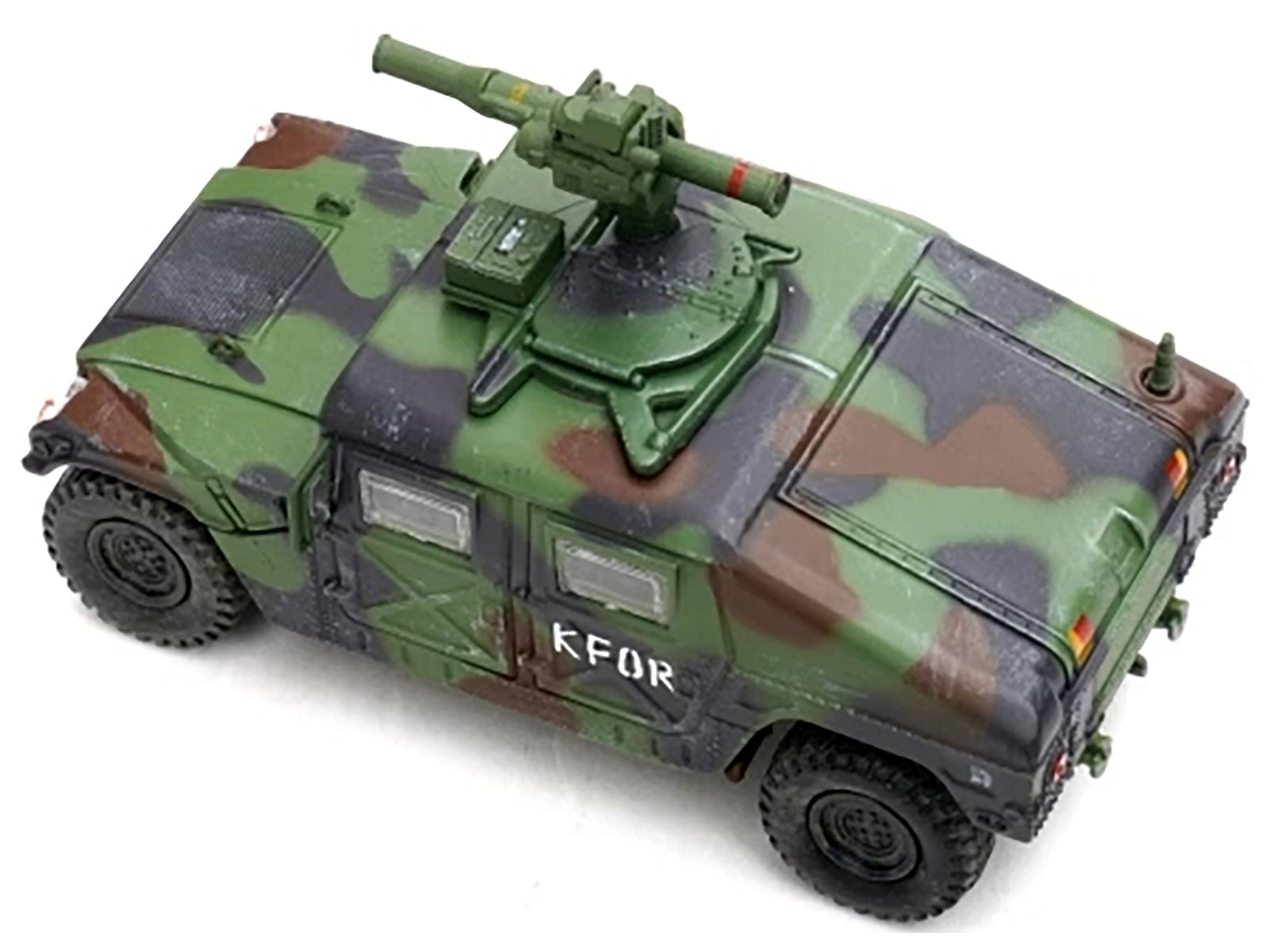 M1046 HUMVEE Tow Missile Carrier Green Camouflage "3rd Battalion 8th Marine Regiment Kosovo Force (KFOR)" (1999) "Military Miniature" Series 1/64 Diecast Model by Panzerkampf Panzerkampf