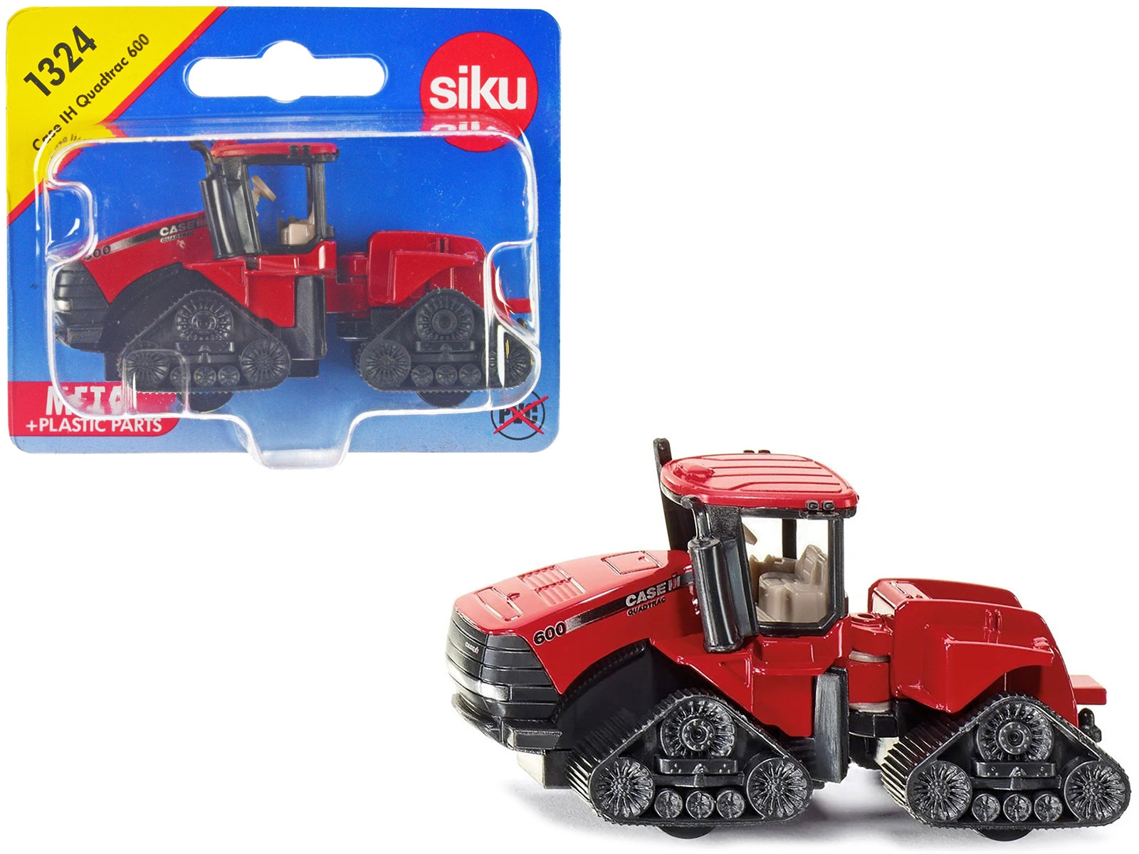 Case IH 600 Quadtrac Tractor Red Diecast Model by Siku SIKU