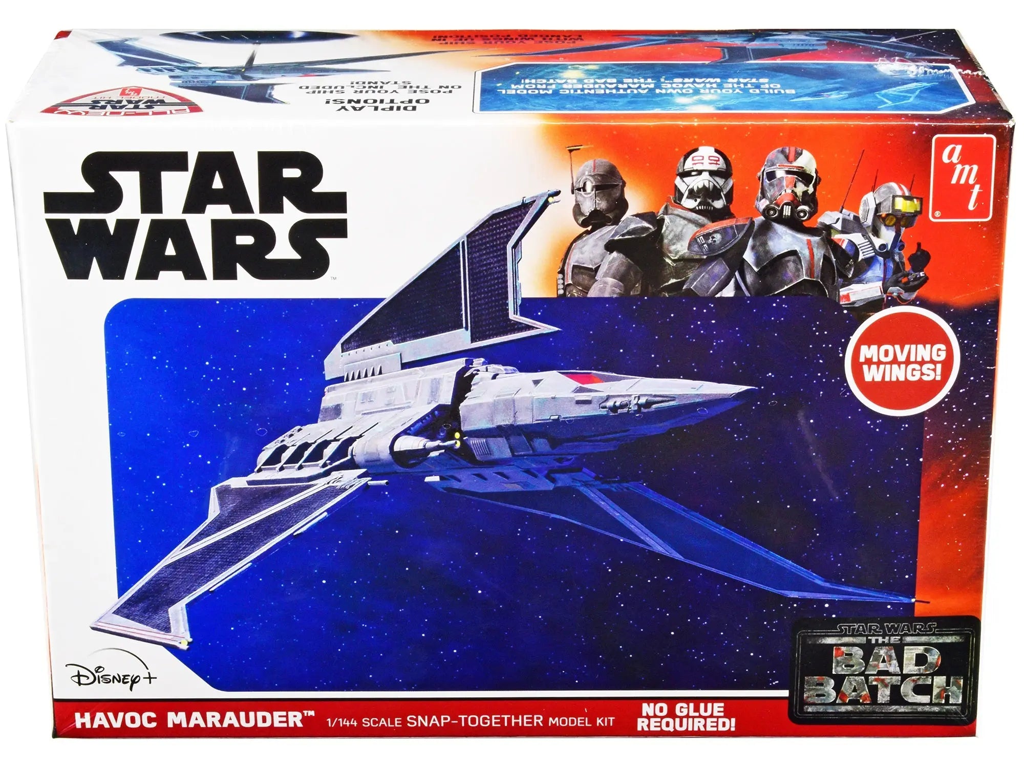 Skill 2 Model Kit Havoc Marauder Space Ship "Star Wars: The Bad Batch" (2021-Current) TV Series 1/144 Scale Model by AMT AMT