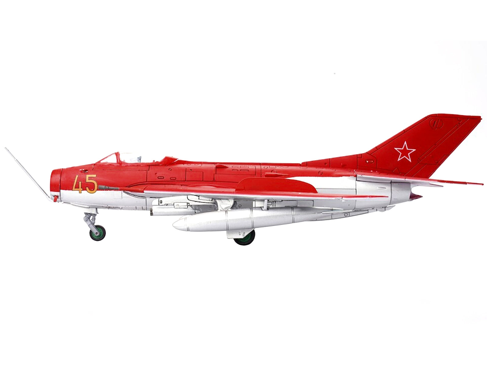 Mikoyan-Gurevich MiG-19S Farmer C Fighter Aircraft "Yellow 45" "VVS Display Team Soviet Air Force Kubinka Air Base" (1960) "Wing" Series  1/72 Diecast Model by Panzerkampf Panzerkampf