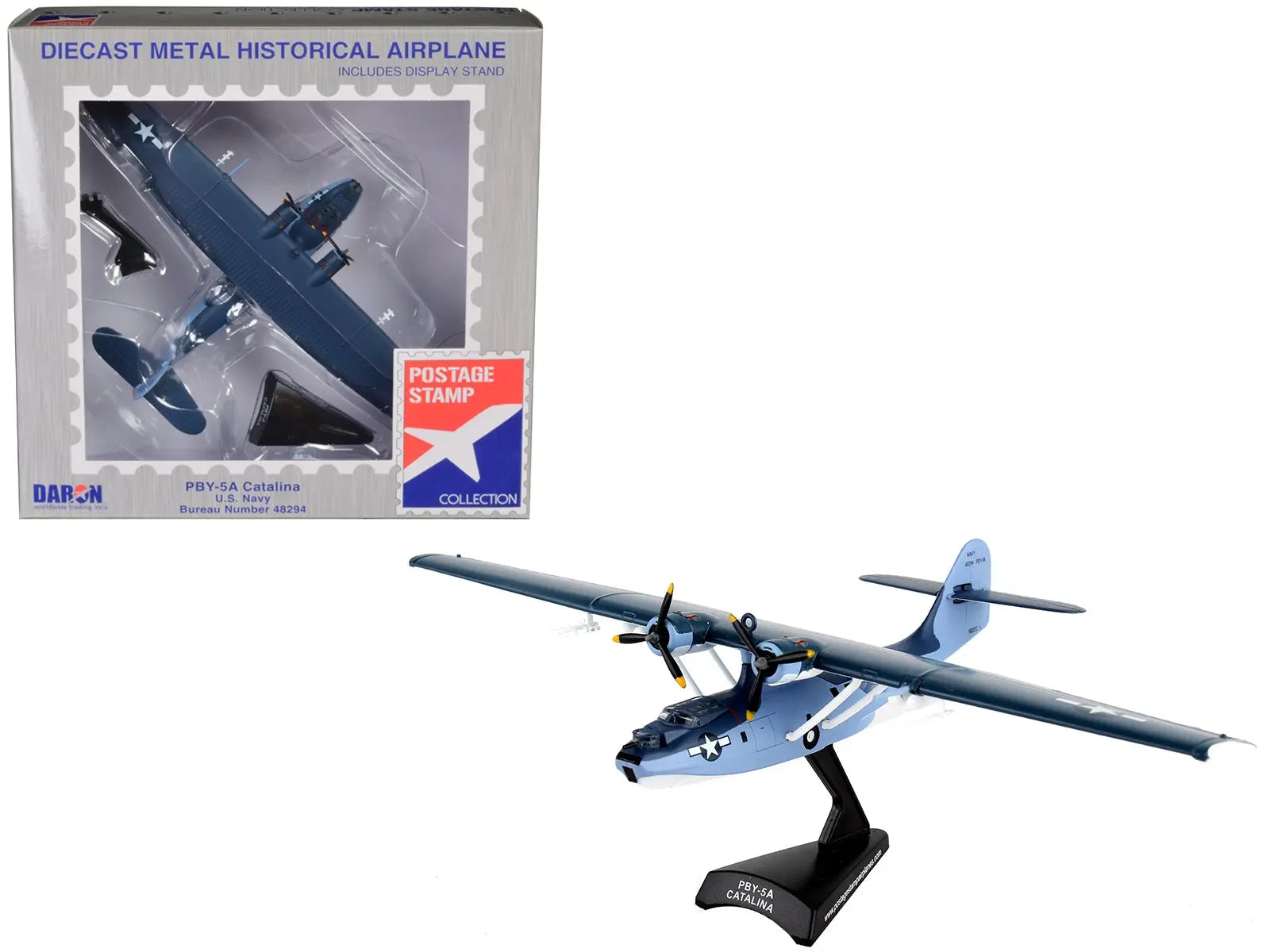 Consolidated PBY-5A Catalina Patrol Aircraft "Bureau Number 48294" United States Navy 1/150 Diecast Model Airplane by Postage Stamp Postage Stamp