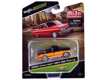 Load image into Gallery viewer, 1993 Chevrolet 454 SS Pickup Truck Black and Orange Metallic &quot;Maisto Design&quot; Series 1/64 Diecast Model Car by Maisto Maisto
