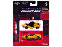 Load image into Gallery viewer, Ferrari SF90 Stradale Yellow with Black Top &quot;Speed Icons&quot; Series 1/64 Diecast Model Car by Maisto Maisto
