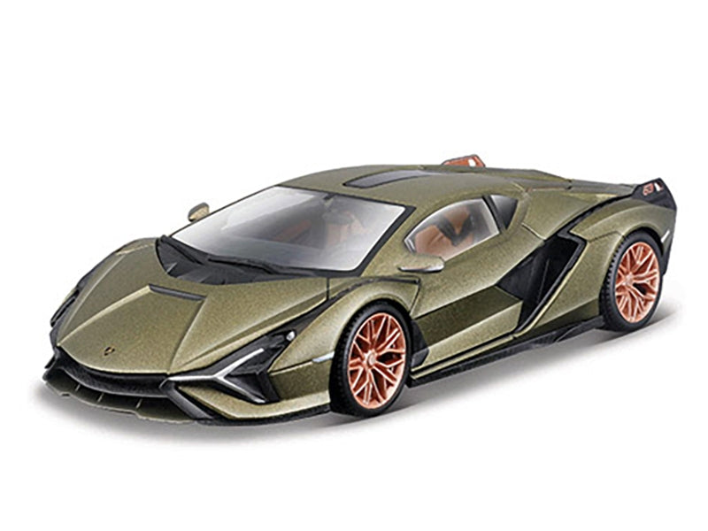 Lamborghini Sian FKP 37 Green Metallic "Speed Icons" Series 1/64 Diecast Model Car by Maisto Maisto