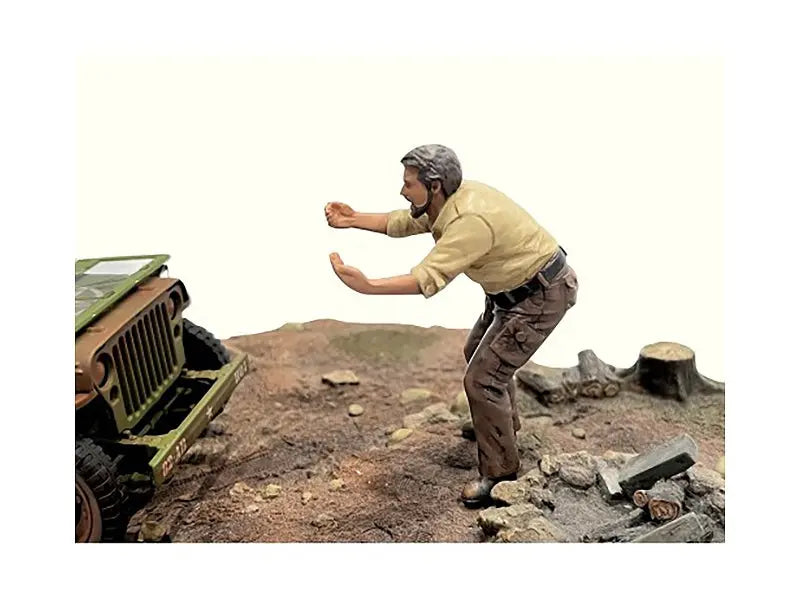 "4X4 Mechanic" Figure 6 for 1/18 Scale Models by American Diorama American Diorama