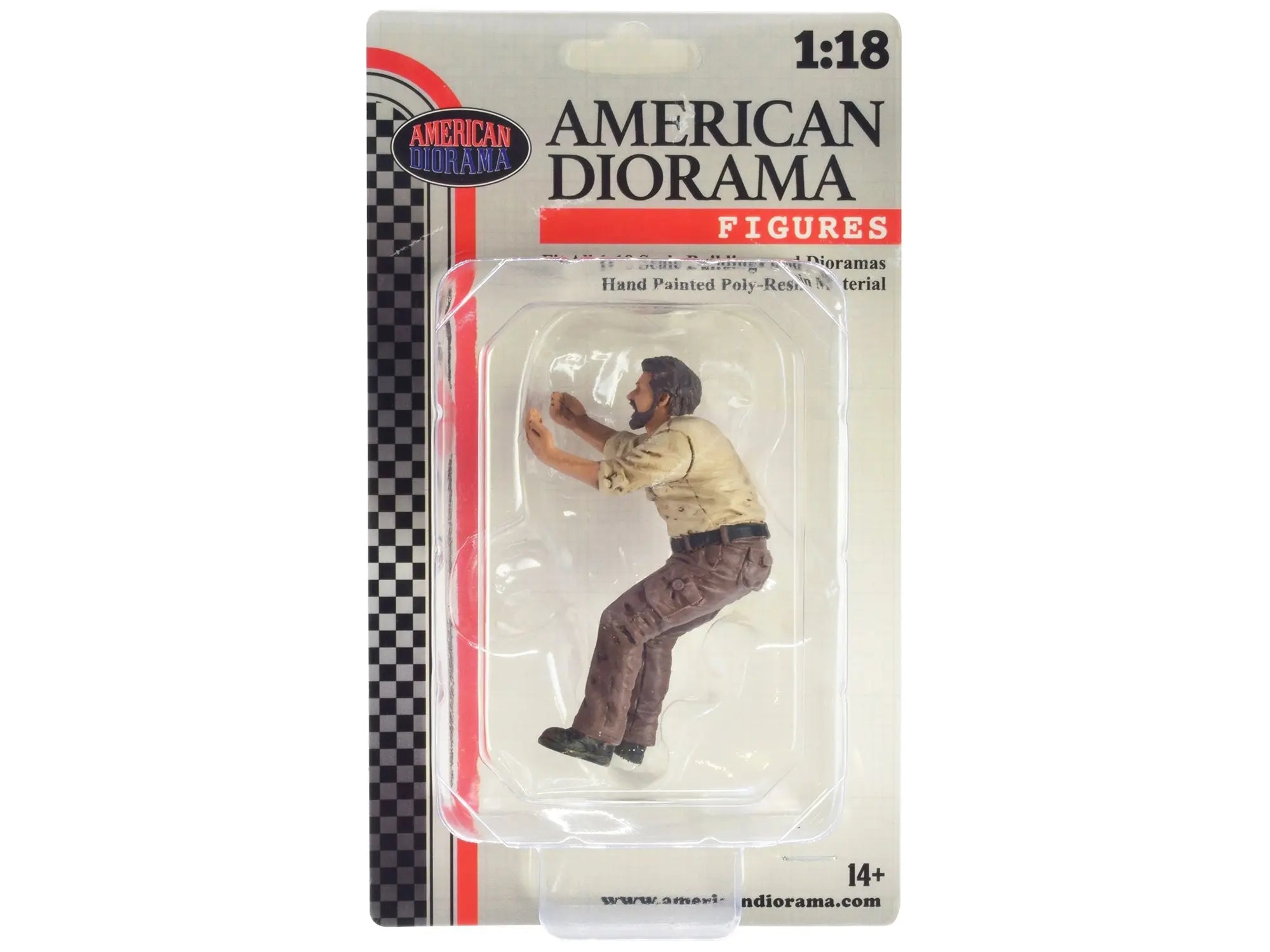 "4X4 Mechanic" Figure 6 for 1/18 Scale Models by American Diorama American Diorama