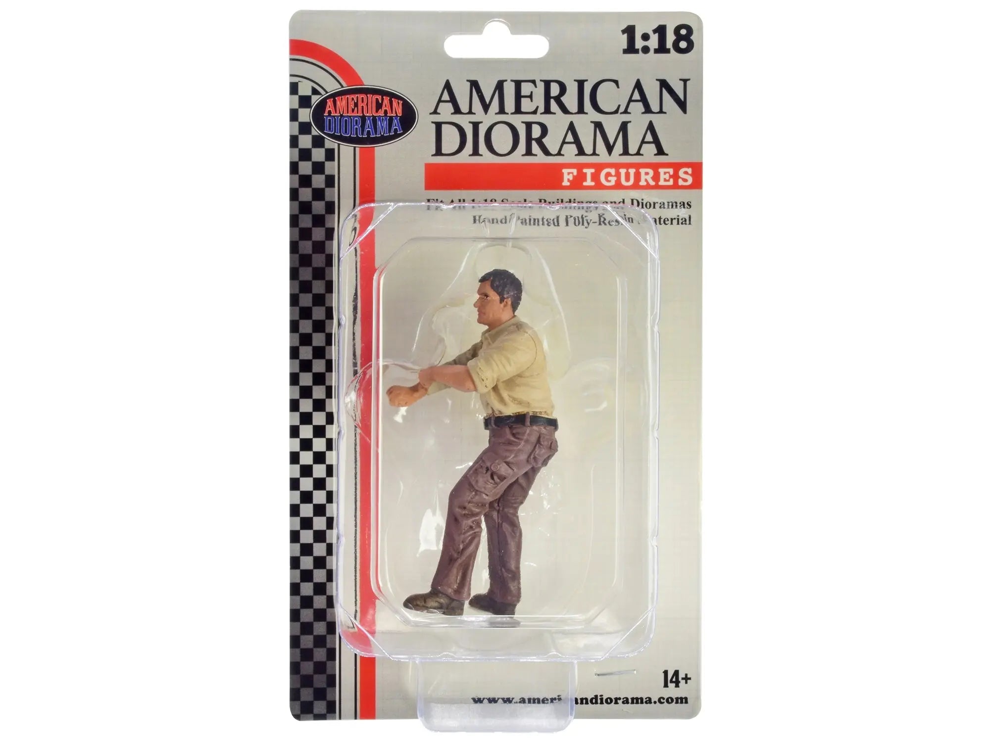 "4X4 Mechanic" Figure 3 for 1/18 Scale Models by American Diorama American Diorama