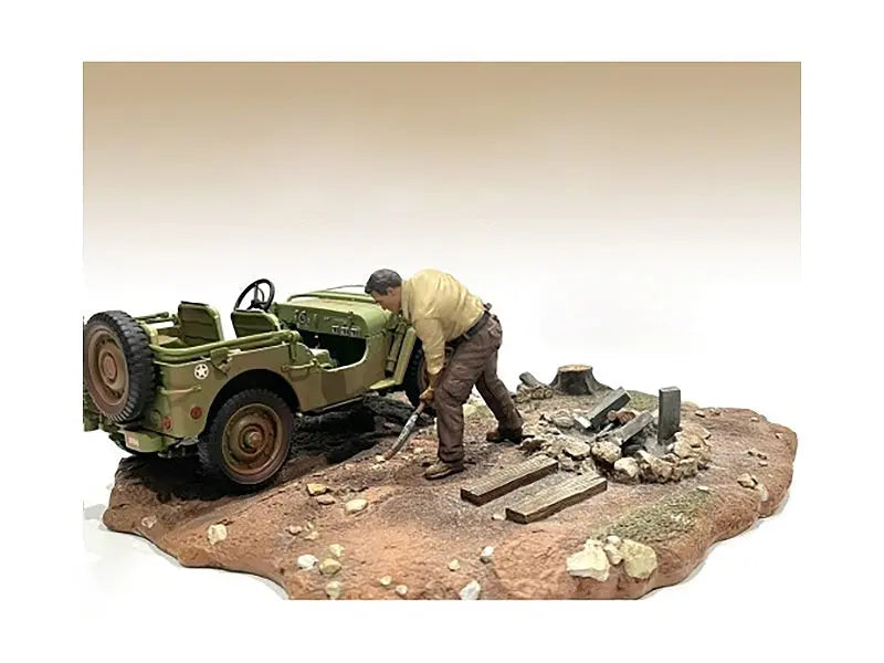 "4X4 Mechanic" Figure 4 for 1/18 Scale Models by American Diorama American Diorama