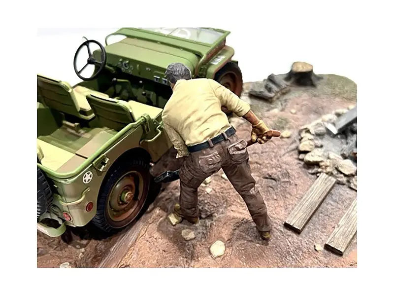 "4X4 Mechanic" Figure 4 for 1/18 Scale Models by American Diorama American Diorama