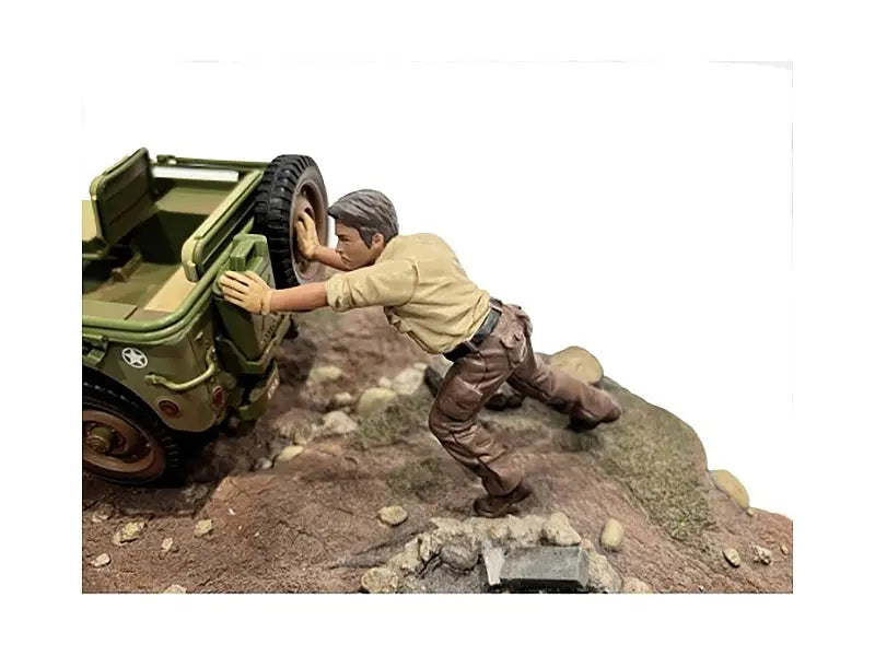 "4X4 Mechanic" Figure 5 for 1/18 Scale Models by American Diorama American Diorama