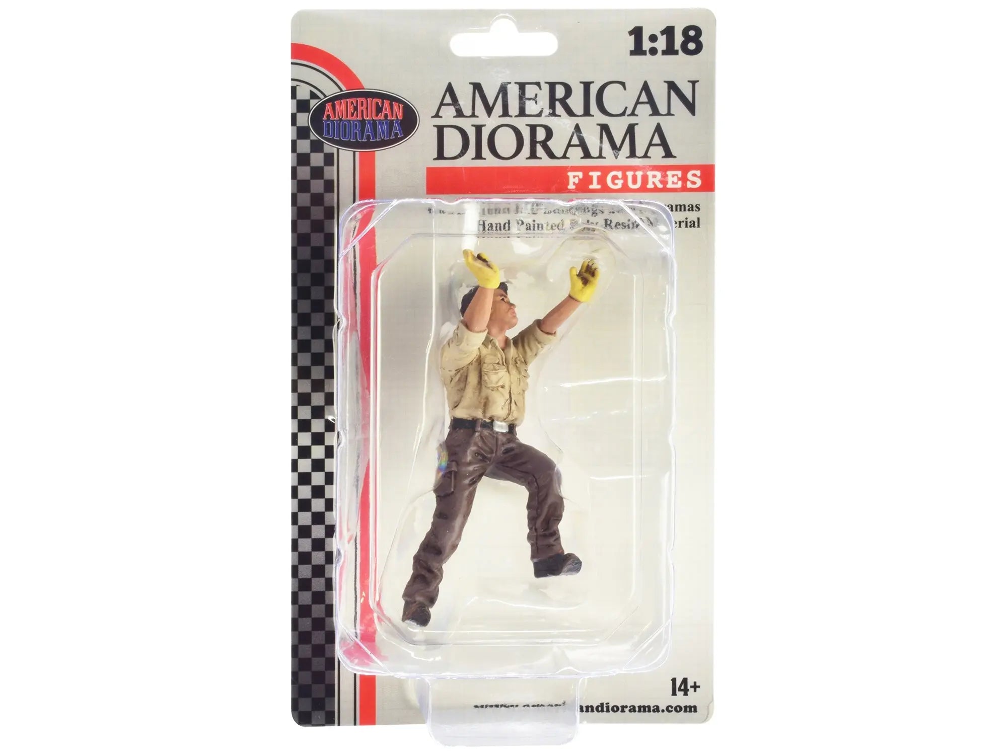 "4X4 Mechanic" Figure 5 for 1/18 Scale Models by American Diorama American Diorama