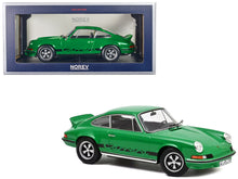 Load image into Gallery viewer, 1973 Porsche 911 RS Touring Green with Black Stripes 1/18 Diecast Model Car by Norev Norev
