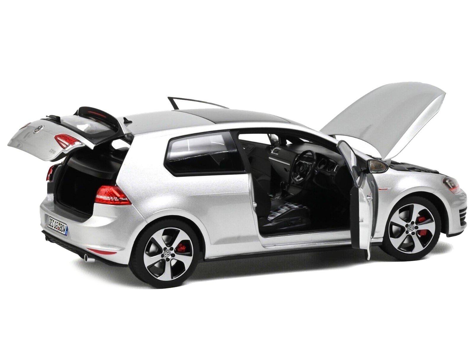 2013 Volkswagen Golf GTI Reflex Silver Metallic 1/18 Diecast Model Car by Norev Norev