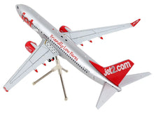 Load image into Gallery viewer, Boeing 737-800 Commercial Aircraft &quot;Jet2.Com&quot; Silver with Red Tail &quot;Gemini 200&quot; Series 1/200 Diecast Model Airplane by GeminiJets GeminiJets
