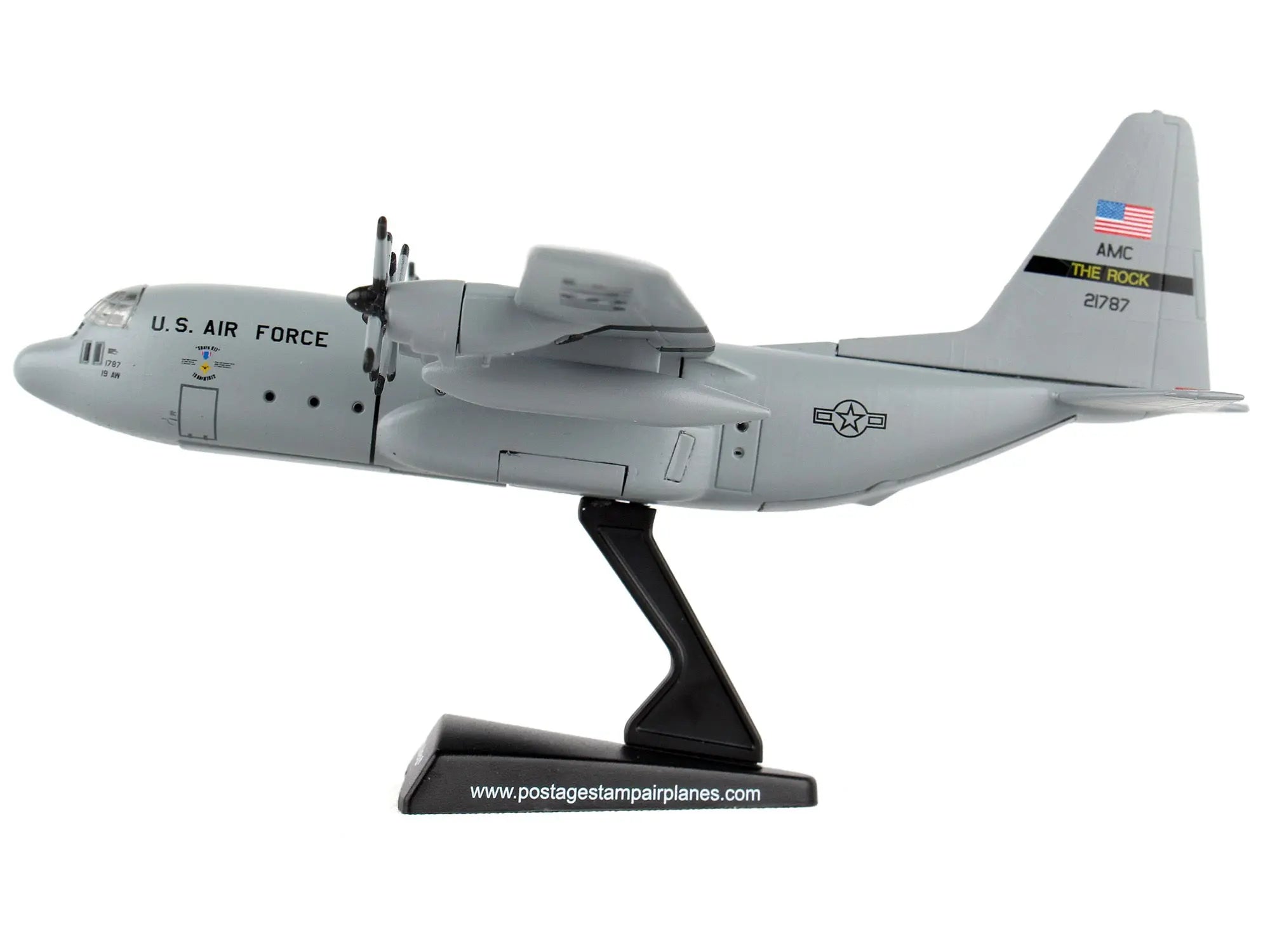 Lockheed C-130 Hercules Transport Aircraft "Spare 617" United States Air Force 1/200 Diecast Model Airplane by Postage Stamp Postage Stamp