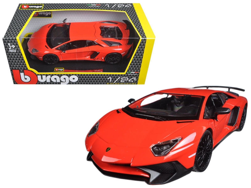 Lamborghini Aventador LP750-4 Red 1/24 Diecast Model Car by Bburago Bburago