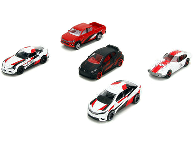 Toyota Racing Giftpack (2024) 5 piece Set 1/64 Diecast Model Cars by Majorette Majorette