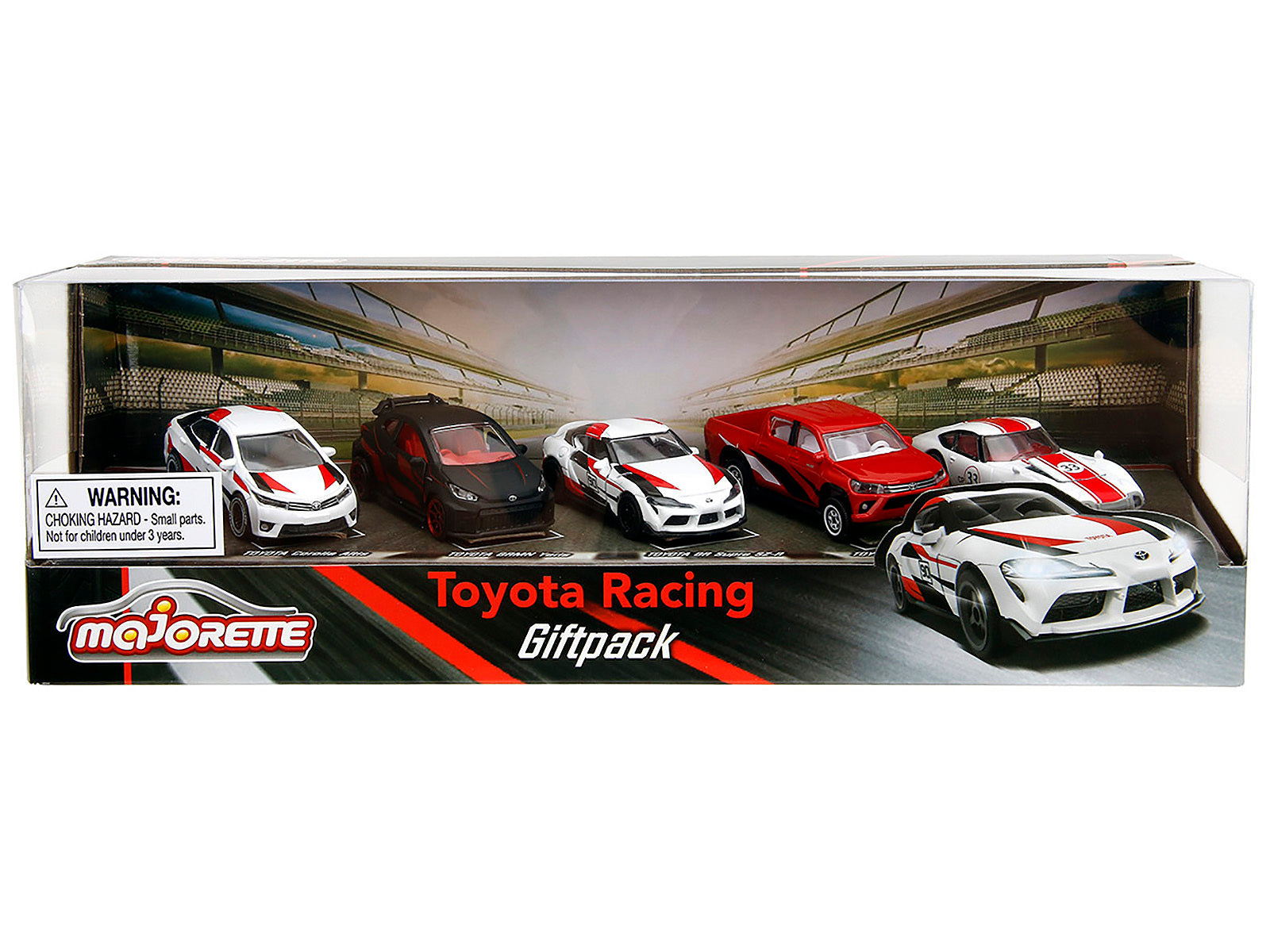 Toyota Racing Giftpack (2024) 5 piece Set 1/64 Diecast Model Cars by Majorette Majorette