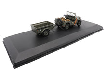 Load image into Gallery viewer, Willys Jeep 1/4-Ton Utility Truck Olive Drab with Trailer &quot;United States Army&quot; 1/43 Diecast Model by Militaria Die Cast Militaria Die Cast
