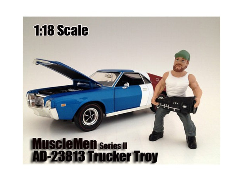 Musclemen "Trucker Troy" Figure For 1:18 Scale Models by American Diorama American Diorama