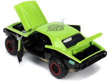 Load image into Gallery viewer, 1967 Chevrolet Camaro Offroad Bright Green and Matt Black (Dirty Version) and Raphael Diecast Figure &quot;Teenage Mutant Ninja Turtles&quot; &quot;Hollywood Rides&quot; Series 1/24 Diecast Model Car by Jada Jada
