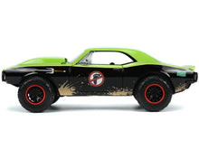 Load image into Gallery viewer, 1967 Chevrolet Camaro Offroad Bright Green and Matt Black (Dirty Version) and Raphael Diecast Figure &quot;Teenage Mutant Ninja Turtles&quot; &quot;Hollywood Rides&quot; Series 1/24 Diecast Model Car by Jada Jada
