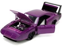 Load image into Gallery viewer, 1969 Dodge Charger Daytona Purple Metallic with Black Tail Stripe &quot;Bigtime Muscle&quot; Series 1/24 Diecast Model Car by Jada Jada
