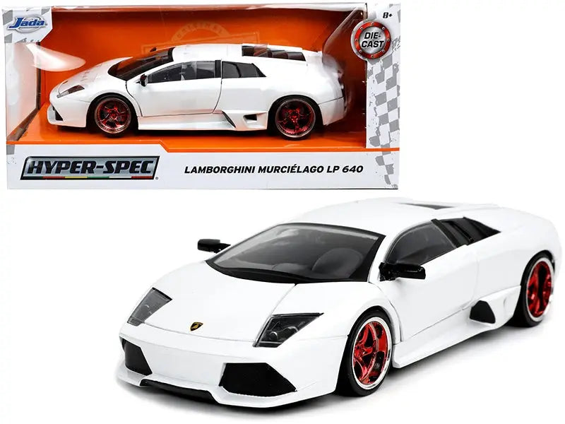 Lamborghini Murcielago LP640 White "Hyper-Spec" 1/24 Diecast Model Car by Jada Jada