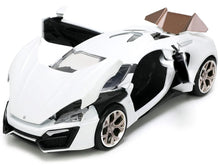 Load image into Gallery viewer, Lykan Hypersport White with Bronze Metallic Rear Spoiler &quot;HKS&quot; &quot;Hyper-Spec&quot; Series 1/24 Diecast Model Car by Jada Jada
