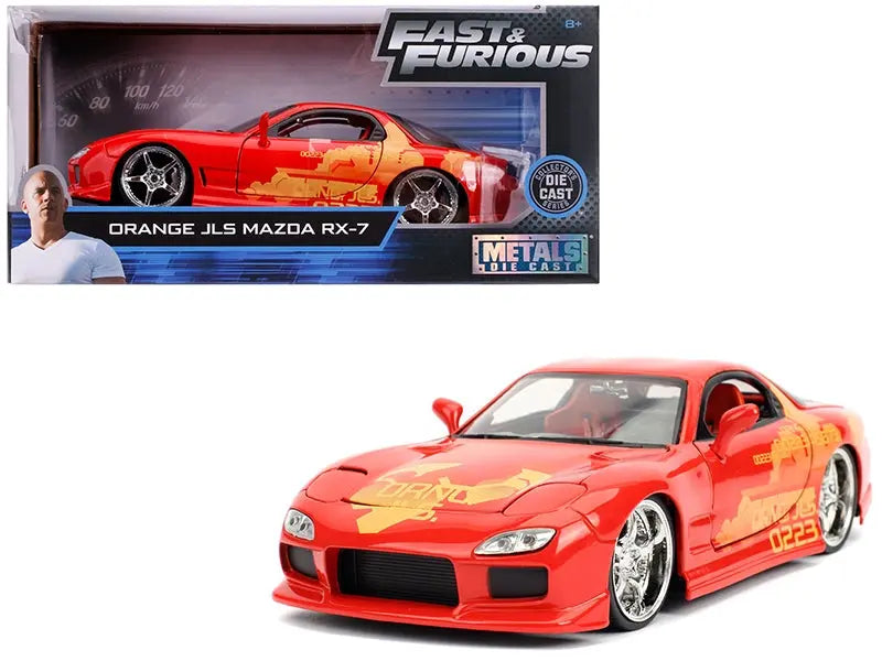 Orange Julius' Mazda RX-7 "Fast & Furious" Movie 1/24 Diecast Model Car by Jada Jada