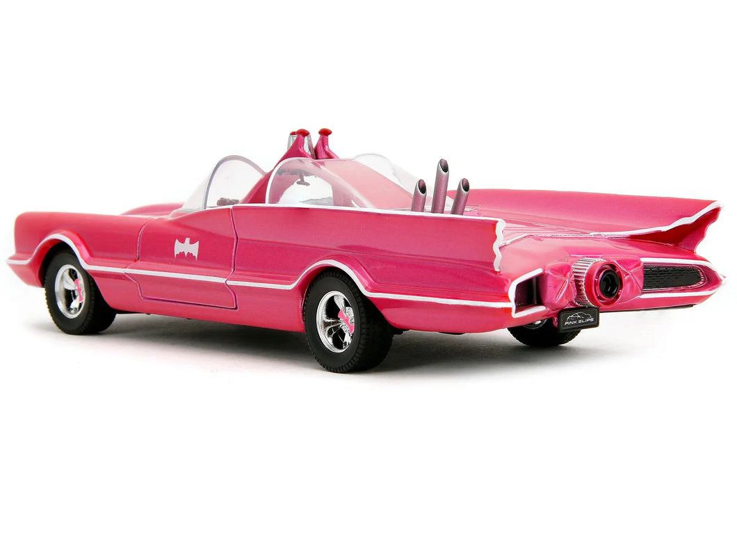 1966 Classic Batmobile Pink Metallic with White Interior Based on Model from 