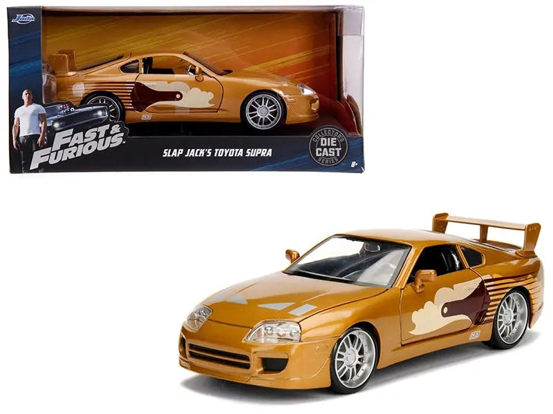 Slap Jack's Toyota Supra Gold "Fast & Furious" Movie 1/24 Diecast Model Car by Jada Jada