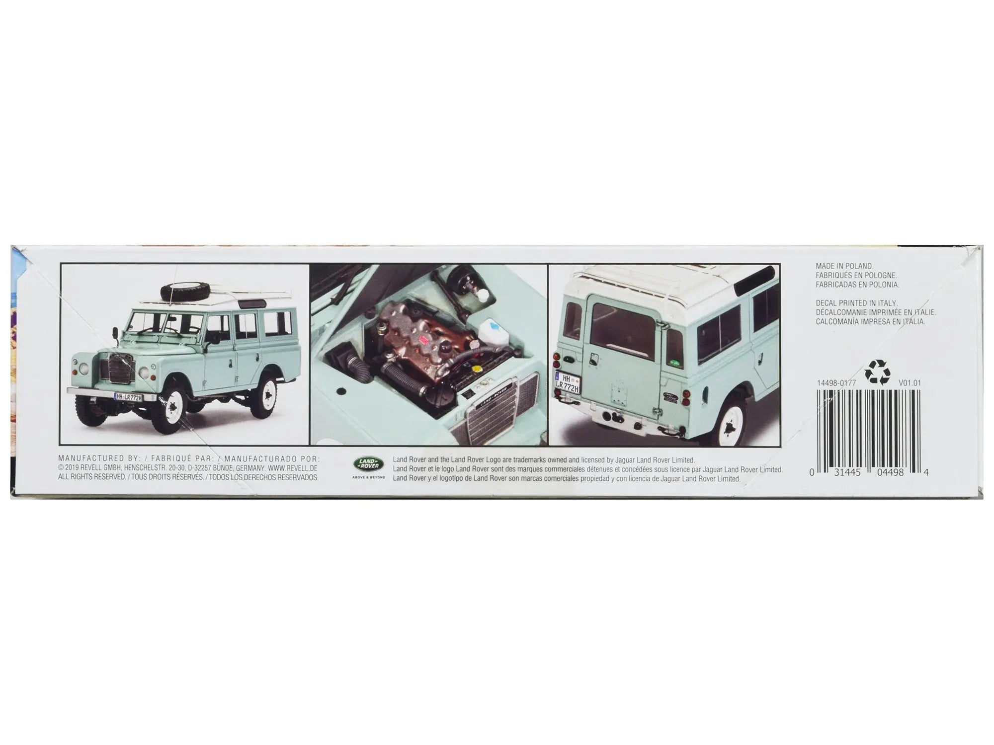 Level 5 Model Kit Land Rover Series III 109 Long Wheelbase Station Wagon 1/24 Scale Model by Revell Revell