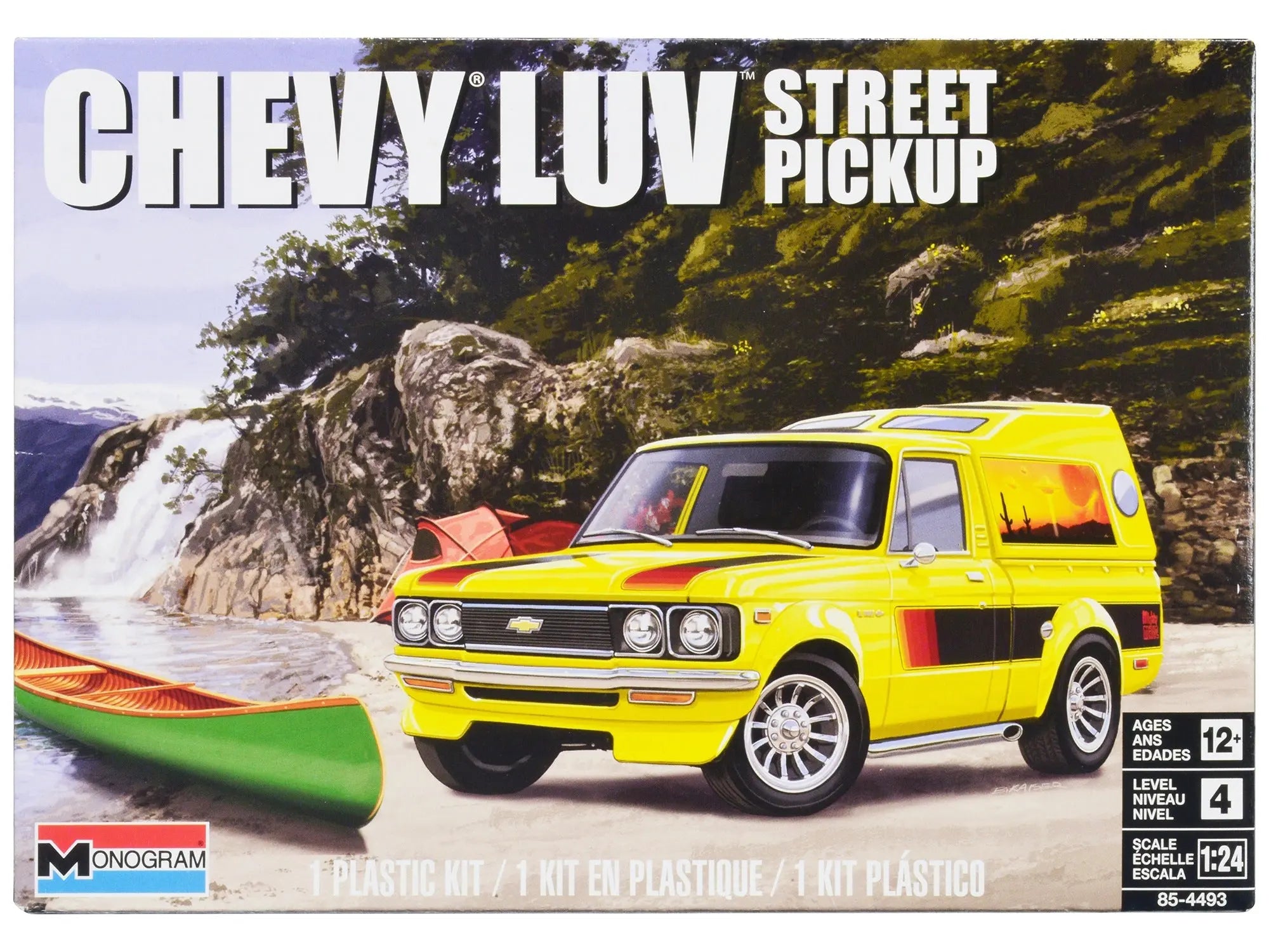 Level 4 Model Kit Chevrolet LUV Street Pickup Truck "Monogram" Series 1/24 Scale Model by Revell Revell