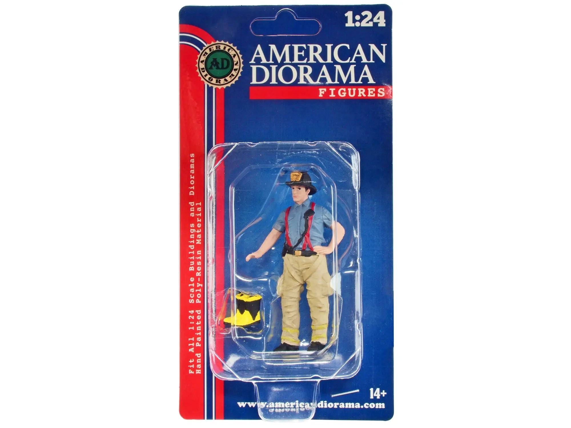 "Firefighters" Getting Ready Figure with Boots Accessory for 1/24 Scale Models by American Diorama American Diorama