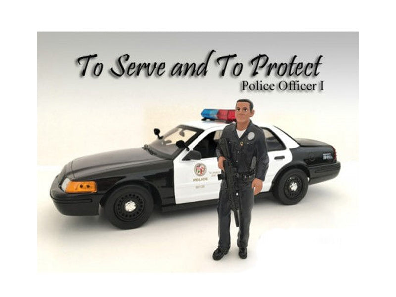 Police Officer I Figure For 1:18 Scale Models by American Diorama American Diorama