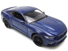 Load image into Gallery viewer, 2015 Ford Mustang GT 5.0 Blue Metallic &quot;NEX Models&quot; Series 1/24 Diecast Model Car by Welly Welly
