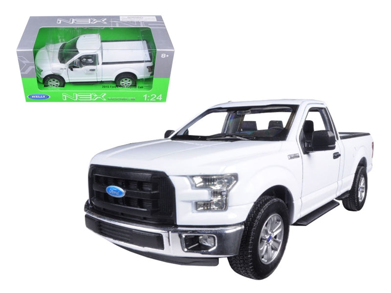 2015 Ford F-150 Regular Cab Pickup Truck White 1/24-1/27 Diecast Model Car by Welly Welly