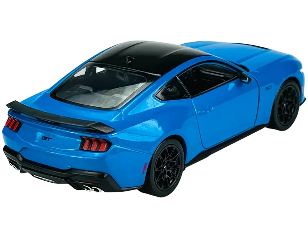 2024 Ford Mustang GT 5.0 Blue with Black Top "NEX Models" Series 1/25 Diecast Model Car by Welly Welly