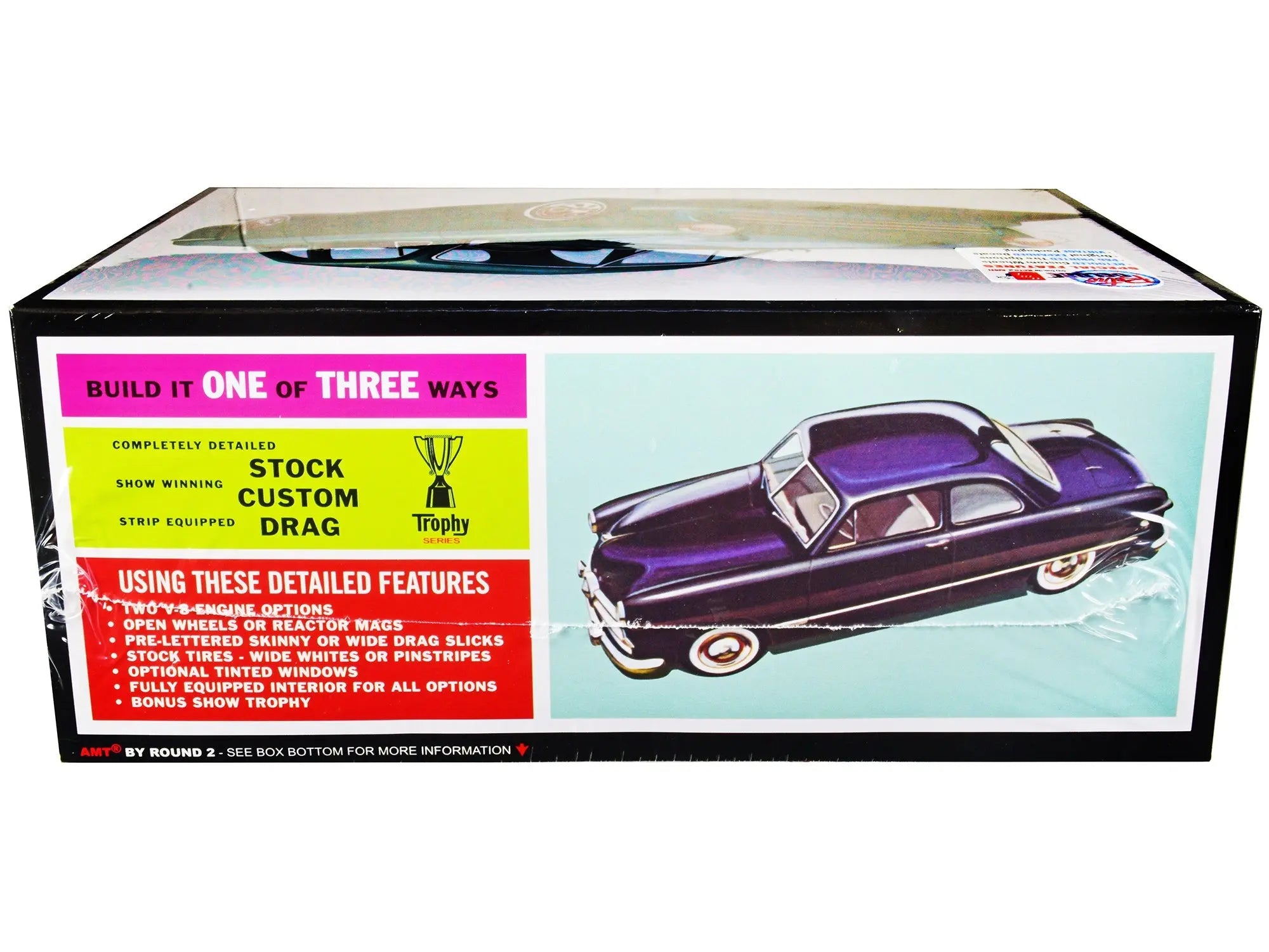 Skill 2 Model Kit 1949 Ford Coupe "The 49'er" 3-in-1 Kit 1/25 Scale Model by AMT AMT