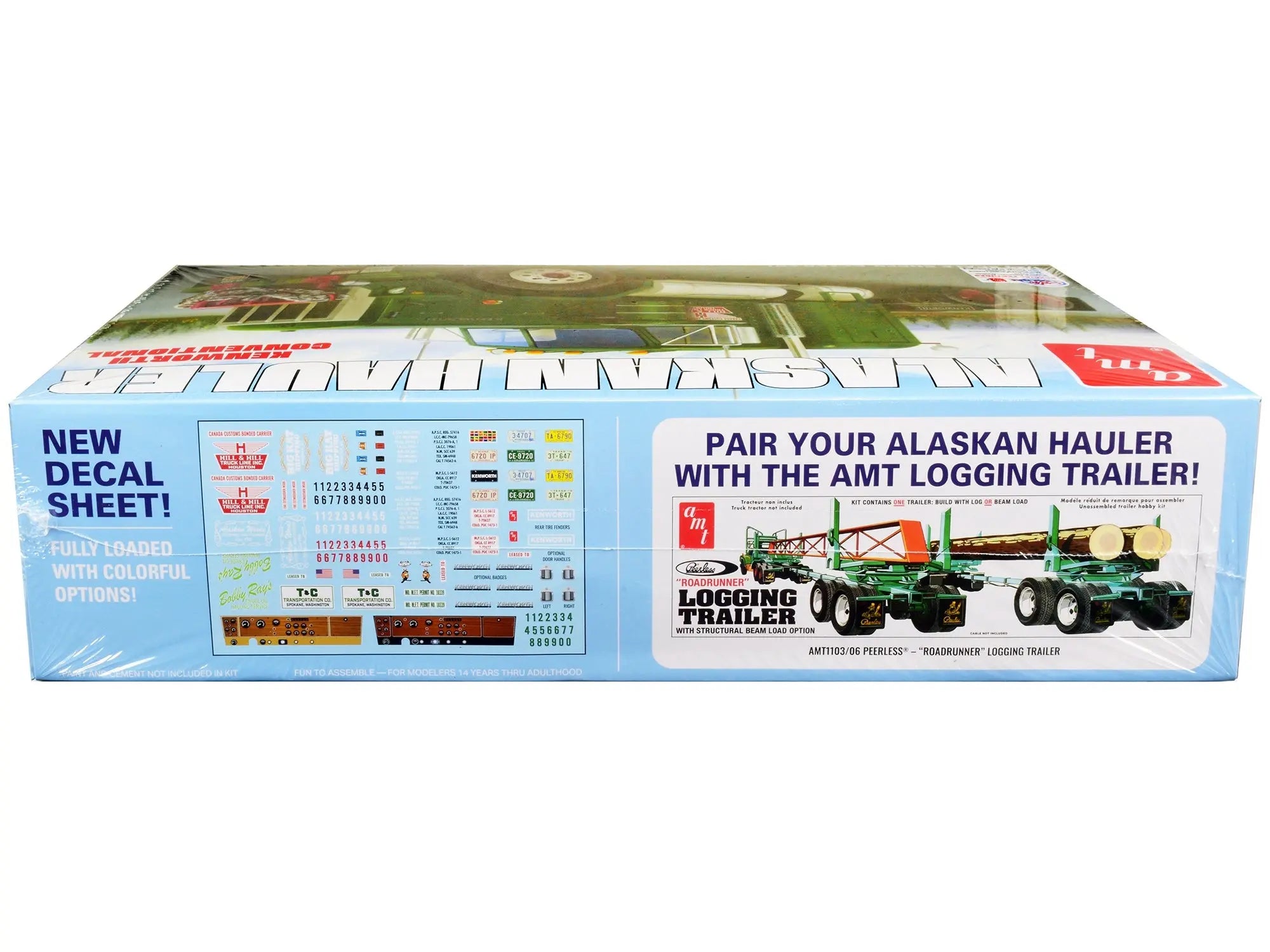 Skill 3 Model Kit Kenworth Conventional Tractor "Alaskan Hauler" 1/25 Scale Model by AMT AMT