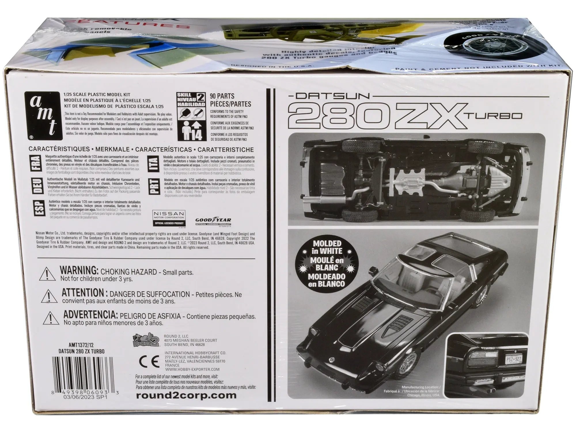 Skill 2 Model Kit Datsun 280ZX Turbo 1/25 Scale Model by AMT AMT