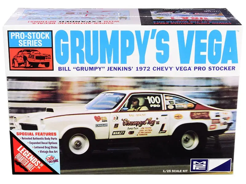 Skill 2 Model Kit 1972 Chevrolet Vega Pro Stock Bill "Grumpy" Jenkins' "Legends of the Quarter Mile" 1/25 Scale Model by MPC MPC